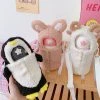 Home Decor Kawaii Thermos Stainless Steel 500ml Flask With Sheep Penguin Bunny Plush Cover & Strap Home & Pets