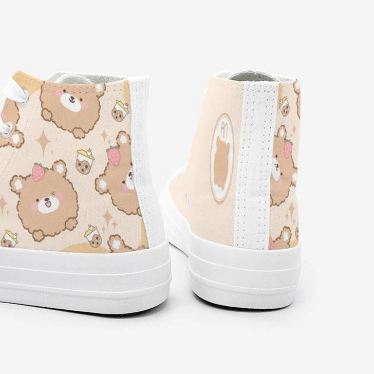 Apparel Brown Kawaii Bear Women's Sneakers Trainers | NEW 12 Apparel Brown Kawaii Bear Women's Sneakers Trainers | NEW