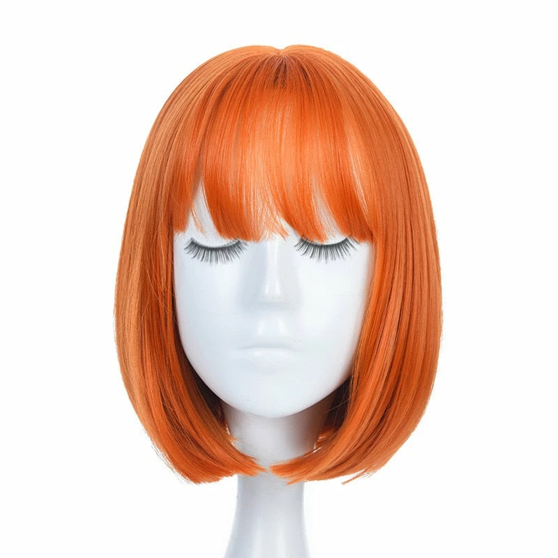 Apparel Short Straight 14in Synthetic Hair Womens Bob Wig With Bangs 15 Apparel Short Straight 14in Synthetic Hair Womens Bob Wig With Bangs