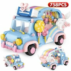 Build It Cute Rainbow Bunny Car Nano Building Set | NEW 11 Build It Cute Rainbow Bunny Car Nano Building Set | NEW