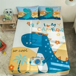 Home Decor Bed Sheets Photography Dino Cotton Fitted Sheet 13 Home Decor Bed Sheets Photography Dino Cotton Fitted Sheet