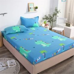 Home Decor T-rex Dino Cotton Fitted Sheet