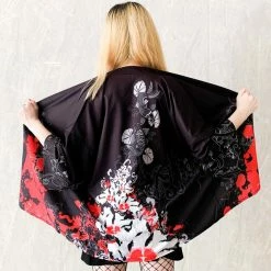 Apparel Japanese Women Kimono Day And Night Koi