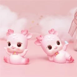 Toys Kawaii Pink And Brown Sakura Nara Deer Figurines Collectibles | NEW