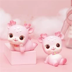 Toys Kawaii Pink And Brown Sakura Nara Deer Figurines Collectibles | NEW