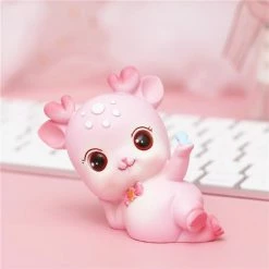 Toys Kawaii Pink And Brown Sakura Nara Deer Figurines Collectibles | NEW