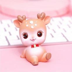 Toys Kawaii Pink And Brown Sakura Nara Deer Figurines Collectibles | NEW