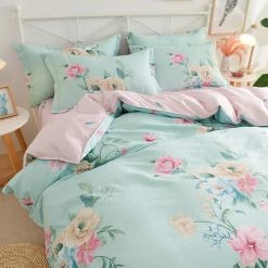 Home Decor Summer Floral Print Bedding Set 100% Pure Supreme Cotton