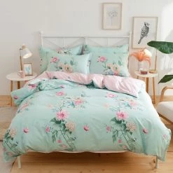 Home Decor Summer Floral Print Bedding Set 100% Pure Supreme Cotton 26 Home Decor Summer Floral Print Bedding Set 100% Pure Supreme Cotton