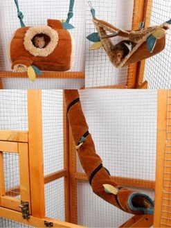 Home Decor Comfortable Hanging Trunk Tubes Tree Hamster Jungle Set Pet Beds 14 Home Decor Comfortable Hanging Trunk Tubes Tree Hamster Jungle Set Pet Beds