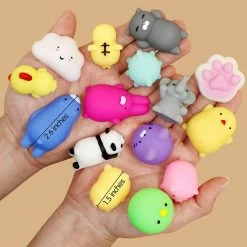 Plush & Toys Kawaii Mini Mochi Squishy Stress Relief Toys