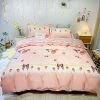 Home Decor Strawberry With A Bow Bedding Set 100% Pure Supreme Cotton
