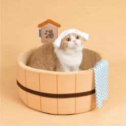 Home Decor Pet Beds Japanese Plush Bathtub Basket Cat Dog Bed