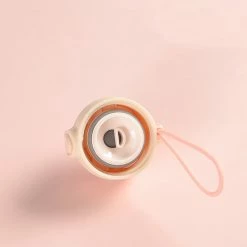 Home Decor Cream Thermos Stainless Steel Flask With Bunny Bear Plush Cover & Strap