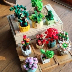 Build It Mystery Blind Box Flower Succulent Cactus Building Blocks
