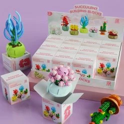 Build It Mystery Blind Box Flower Succulent Cactus Building Blocks