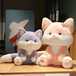 Soft Toy Asami & Akira The Pastel Flower Fox Plushies | NEW