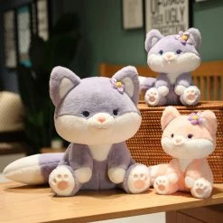 Soft Toy Asami & Akira The Pastel Flower Fox Plushies | NEW