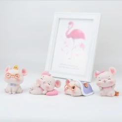 Toys Plush & Toys Sweet Clever Pink Mouse Figurines Collectibles 18 Toys Plush & Toys Sweet Clever Pink Mouse Figurines Collectibles