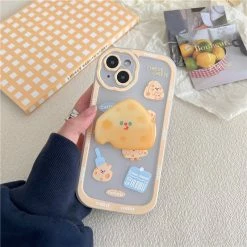 Accessories Cute Cheese IPhone Case With Holder