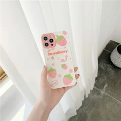 Accessories Wow Strawberry Peach IPhone Case With Strap