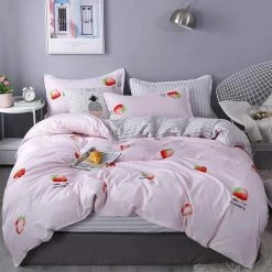 Home Decor Hello Strawberry Bedding Set Bedding Sets