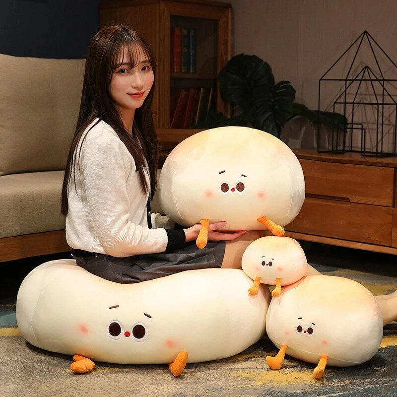 Soft Toy Plush & Toys Steamed Round Stuffed Bao Bun Plushie 7 Soft Toy Plush & Toys Steamed Round Stuffed Bao Bun Plushie
