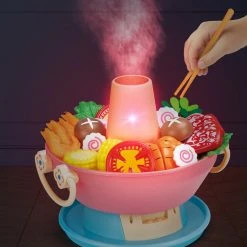 Toys Hot Pot Shabu Shabu 42pc Kitchen Children Cooking Toy With Steam Sound Light Plush & Toys
