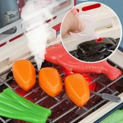 Toys 34pc Barbeque Grill Electric Interactive Children Cooking Toy With Steam And Grill Effects Plush & Toys