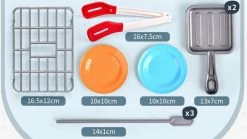 Toys 34pc Barbeque Grill Electric Interactive Children Cooking Toy With Steam And Grill Effects Plush & Toys