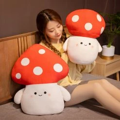 Soft Toy Kawaii Red Spotted Mushroom Family Plushies | NEW
