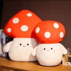 Soft Toy Kawaii Red Spotted Mushroom Family Plushies | NEW