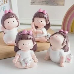 Toys Chubby Yoga Girl Figurines Collectibles Plush & Toys