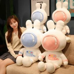 Soft Toy Pastel Pink Blue Space Rabbit Plushie | NEW