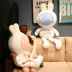 Soft Toy Pastel Pink Blue Space Rabbit Plushie | NEW