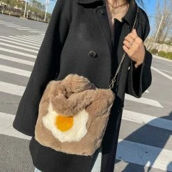 Bag Fluffy Egg Mini Tote | NEW