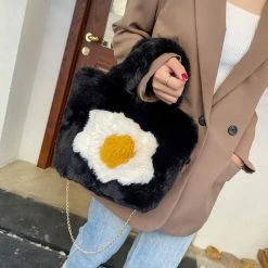 Bag Fluffy Egg Mini Tote | NEW