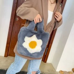 Bag Fluffy Egg Mini Tote | NEW