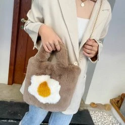 Bag Fluffy Egg Mini Tote | NEW