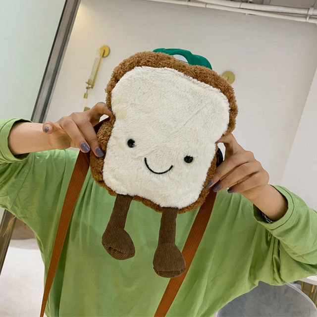 Fluffy Toast Bread Plush Bag | NEW 9 Fluffy Toast Bread Plush Bag | NEW