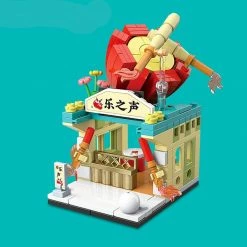 Build It Chinese Lion Dragon Stores Micro Building Blocks