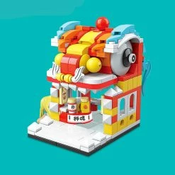 Build It Chinese Lion Dragon Stores Micro Building Blocks