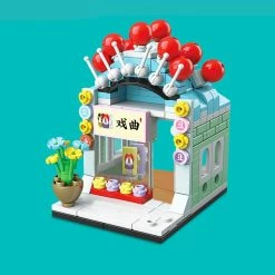 Build It Chinese Lion Dragon Stores Micro Building Blocks