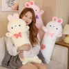 Soft Toy 80cm Fluffy Long Otter Bunny Stuffed Plushies Plush & Toys