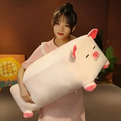 Soft Toy Plush & Toys Long Soft Rectangle Pig Minecraft-like Stuffed Plushie