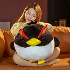 Soft Toy Black Angry Penguin Stuffed Plushie | NEW