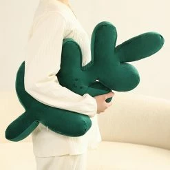 Soft Toy Nordic Green Lifelike Leaf Plushies Pillow