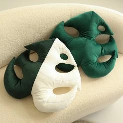 Soft Toy Nordic Green Lifelike Leaf Plushies Pillow