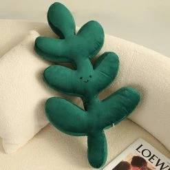 Soft Toy Nordic Green Lifelike Leaf Plushies Pillow