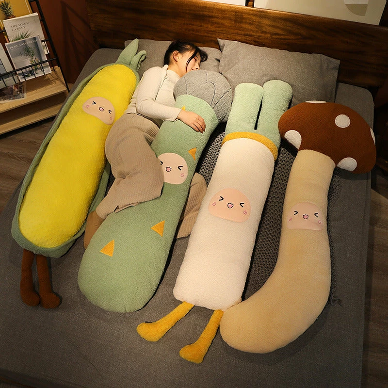 Soft Toy Long Snuggly Kawaii Vegetable Plushies | NEW 3 Soft Toy Long Snuggly Kawaii Vegetable Plushies | NEW